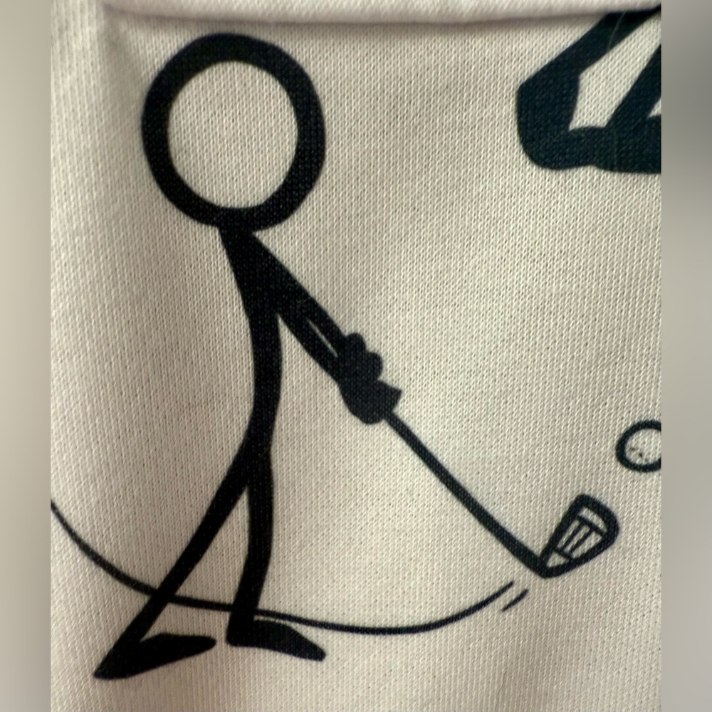 AceGolfs Hyper-prep Golf Stick Person 1/4 Zip Pullover Sweatshirt Women’s Sz.S - Picture 6 of 10